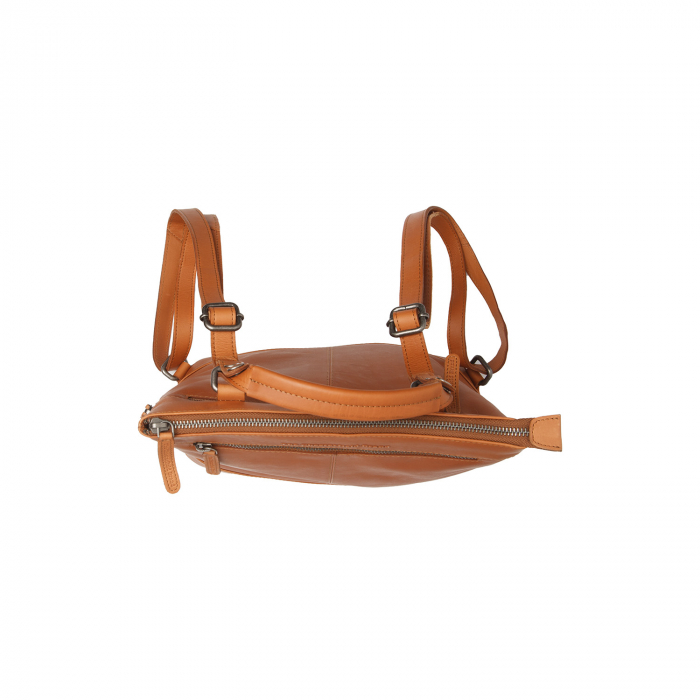 Rucsac de dama din piele naturala, The Chesterfield Brand, Harare, Maro coniac [5]