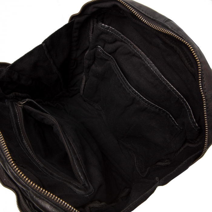 Rucsac de dama din piele naturala, The Chesterfield Brand, Luzern, Negru [4]