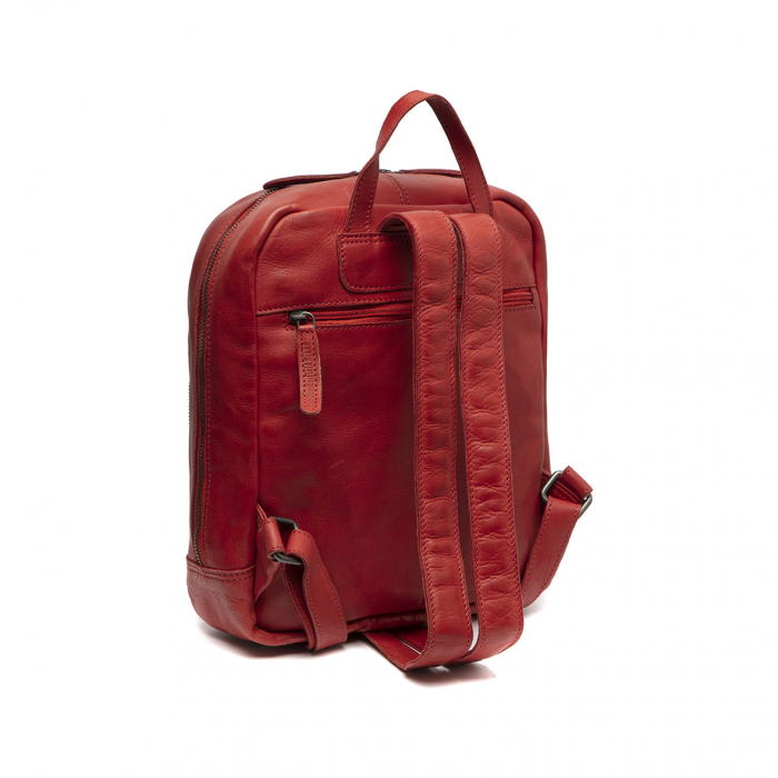 Rucsac de dama din piele naturala, The Chesterfield Brand, Luzern, Rosu [6]