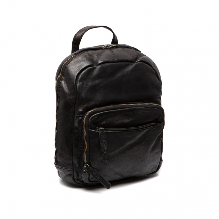 Rucsac de dama din piele naturala, The Chesterfield Brand, Luzern, Negru [2]