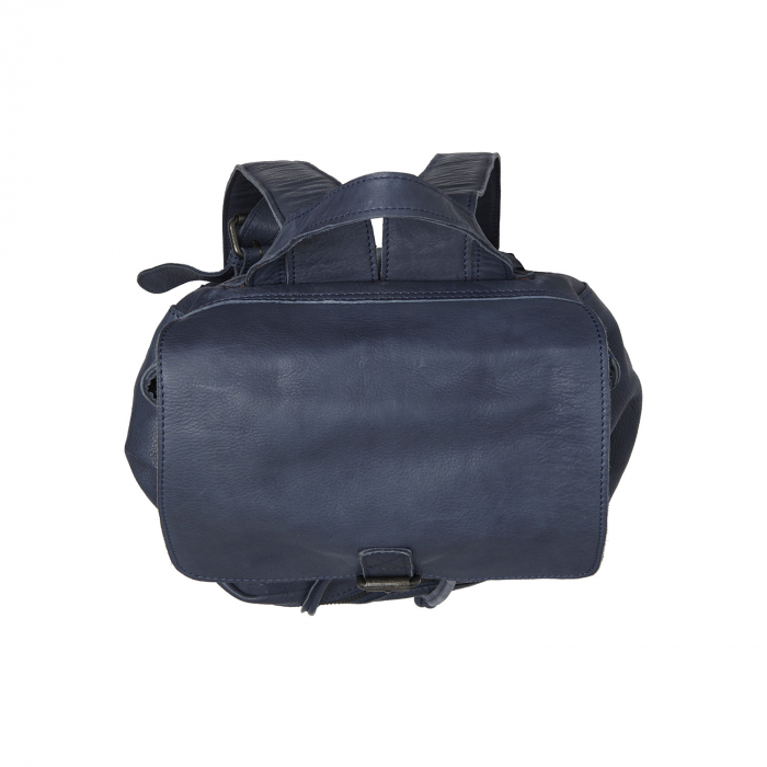 Rucsac de dama din piele naturala, The Chesterfield Brand, Mick, Bleumarin [4]