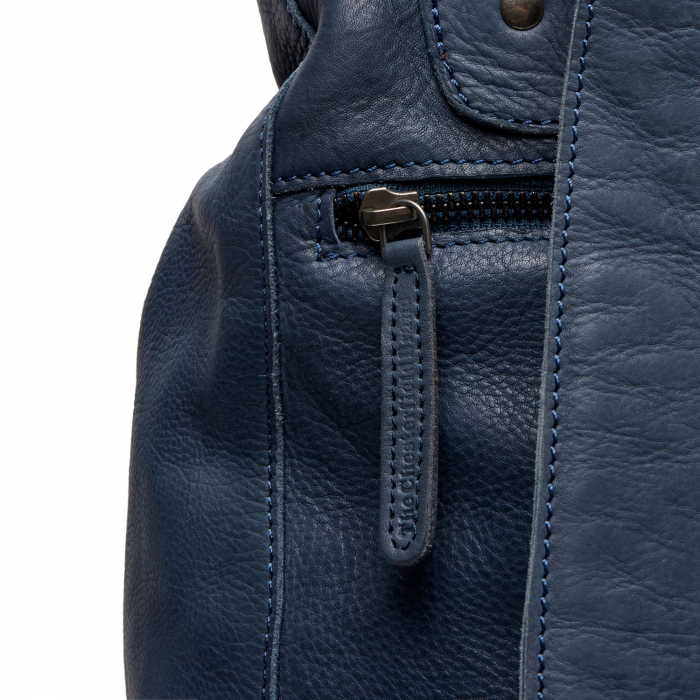 Rucsac de dama din piele naturala, The Chesterfield Brand, Mick, Bleumarin [3]