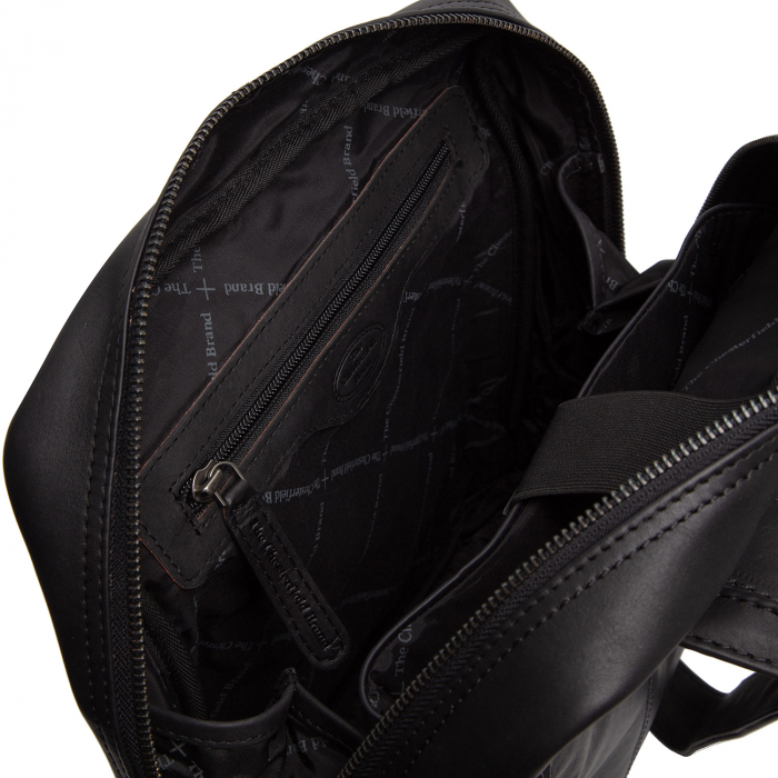 Rucsac de dama din piele naturala, The Chesterfield Brand, Mykonos, Negru [3]