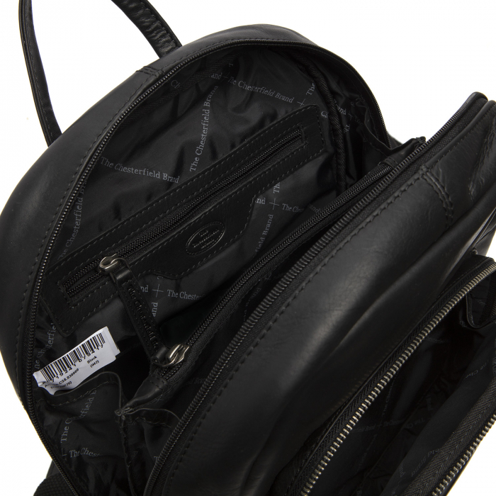 Rucsac de dama din piele naturala, The Chesterfield Brand, Santana, Negru [2]