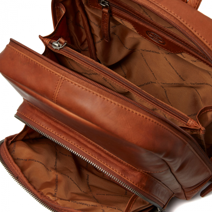 Rucsac de dama din piele naturala, The Chesterfield Brand, Santana, Maro coniac [3]