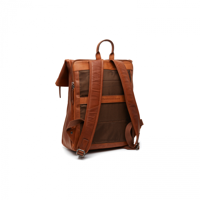 Rucsac unisex din piele naturala, The Chesterfield Brand, Savona, Maro coniac [8]