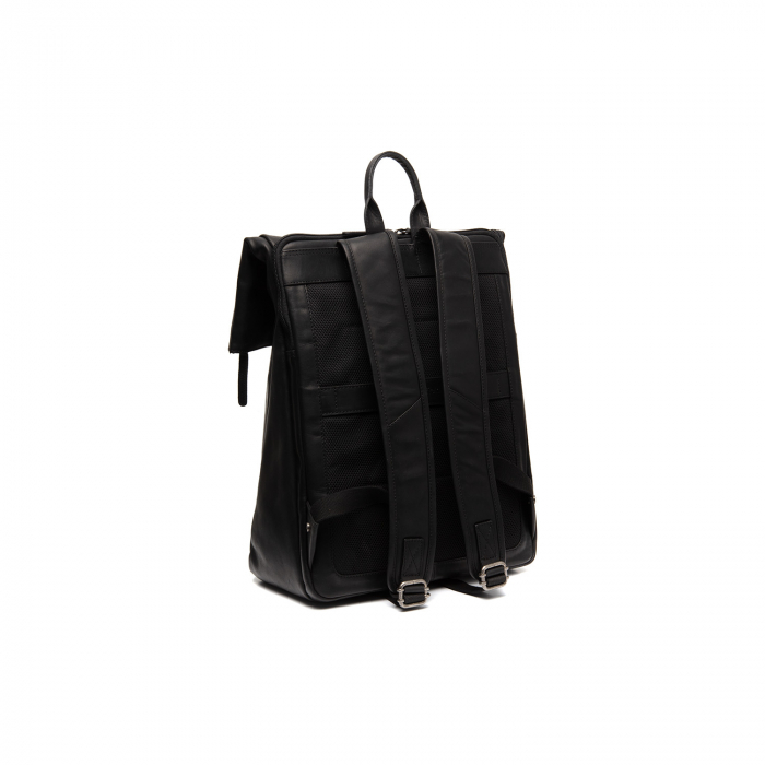 Rucsac unisex din piele naturala, The Chesterfield Brand, Savona, Negru [9]