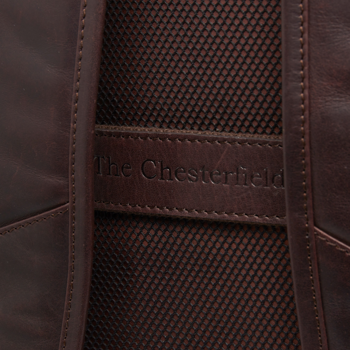 Rucsac unisex din piele naturala, The Chesterfield Brand, Savona, Maro inchis [6]