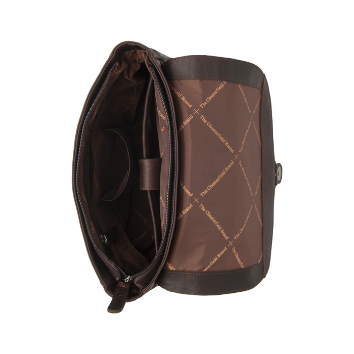 Rucsac de dama din piele naturala, The Chesterfield Brand, Vermont, Maro inchis [2]