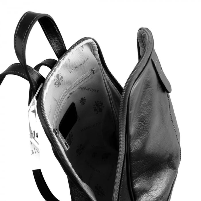 Rucsac  de dama din piele neagra model R102 [3]