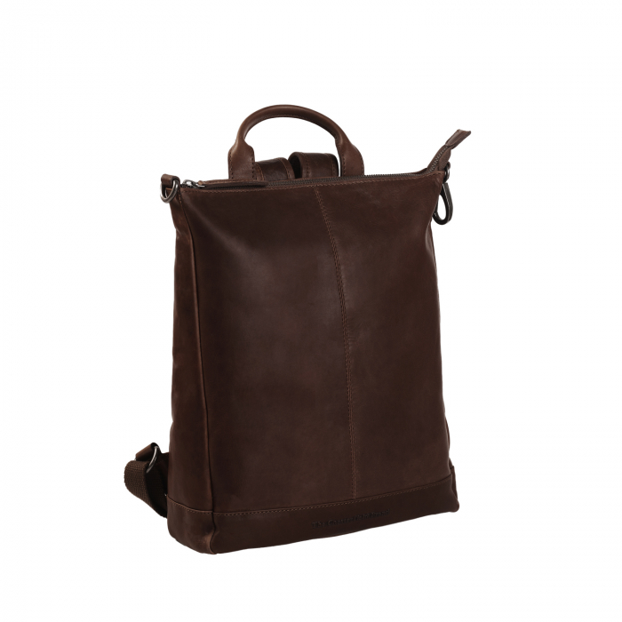 Rucsac de dama The Chesterfield Brand din piele moale, Saar, Maro inchis [2]