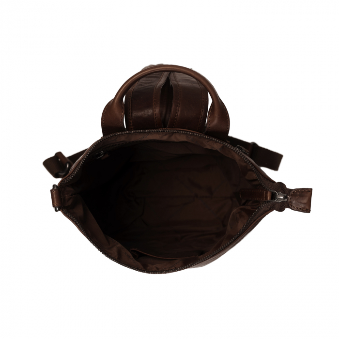 Rucsac de dama The Chesterfield Brand din piele moale, Saar, Maro inchis [3]