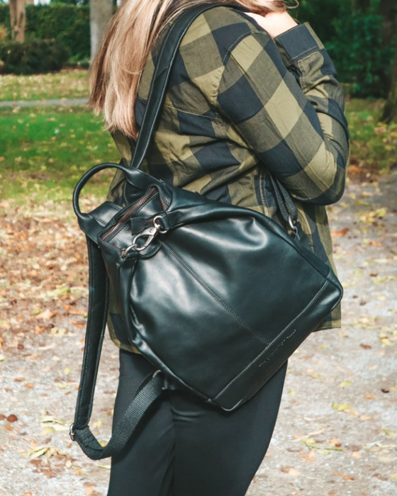 Rucsac de dama The Chesterfield Brand din piele moale, Saar, Negru [2]