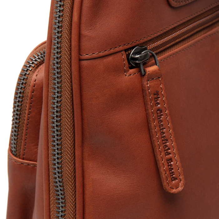 Rucsac de dama, The Chesterfield Brand din piele naturala, Floran, Maro coniac [6]