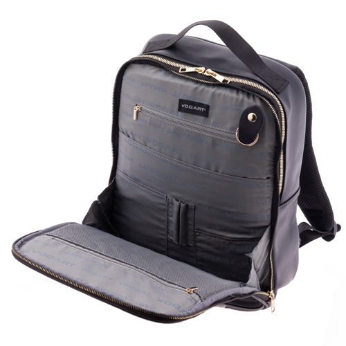 Rucsac de laptop 13 inch, Vogart, din material textil, Negru [3]