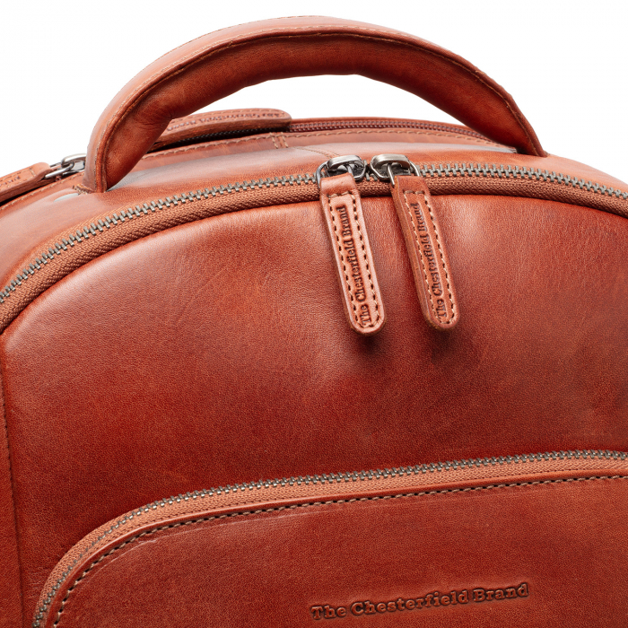 Rucsac de laptop 15 inch piele naturala, The Chesterfield brand, Maggiore, Maro coniac [6]
