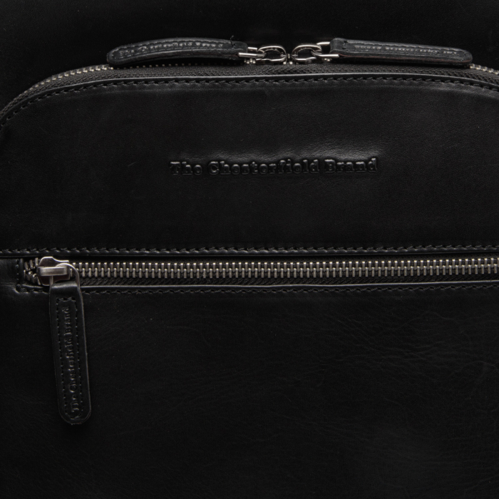 Rucsac de laptop 15 inch piele naturala, The Chesterfield brand, Maggiore, Negru [4]