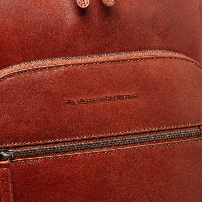 Rucsac de laptop 15 inch piele naturala, The Chesterfield brand, Maggiore, Maro coniac [5]