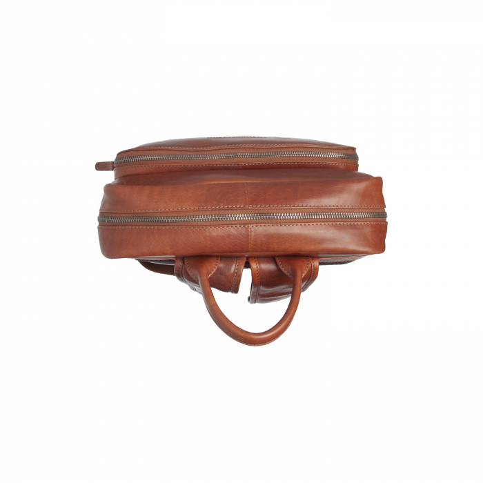 Rucsac de laptop 15 inch piele naturala, The Chesterfield brand, Nicola, Maro coniac [5]
