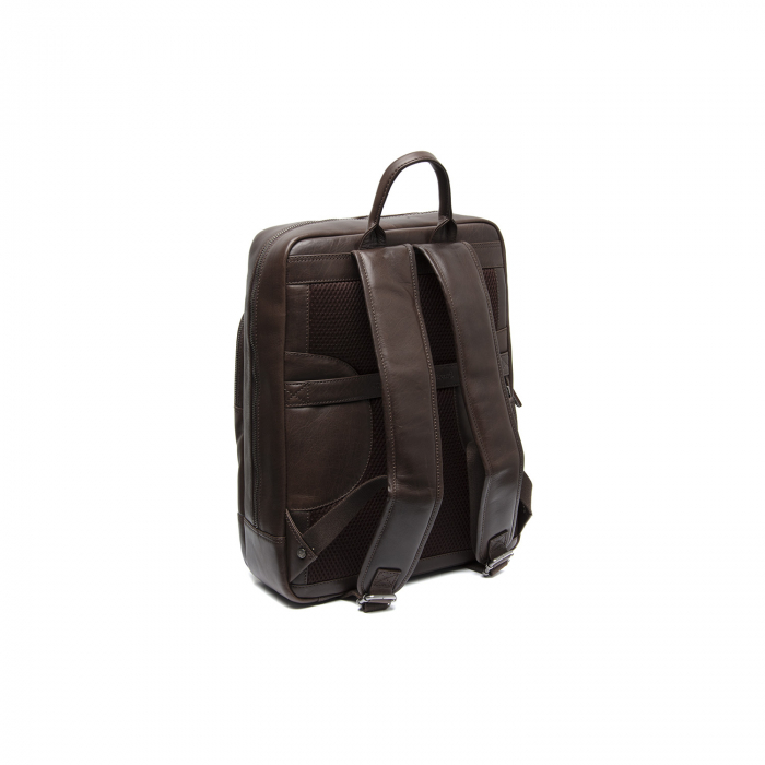 Rucsac de laptop 15 inch piele naturala, The Chesterfield brand, Nicola, Maro inchis [3]