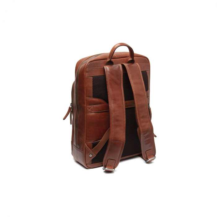 Rucsac de laptop 15 inch piele naturala, The Chesterfield brand, Nicola, Maro coniac [4]
