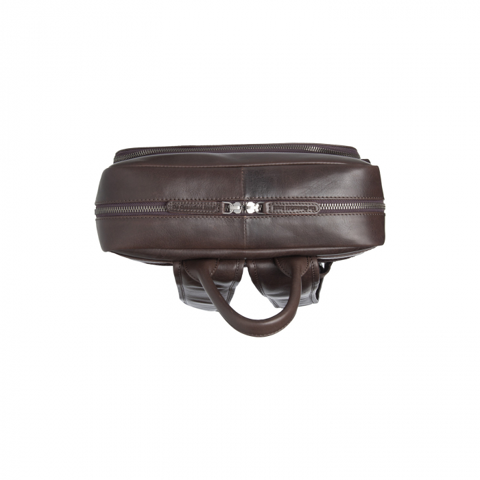 Rucsac de laptop 15 inch piele naturala, The Chesterfield brand, Nicola, Maro inchis [4]