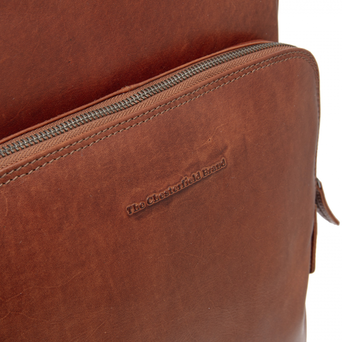Rucsac de laptop 15 inch piele naturala, The Chesterfield brand, Nicola, Maro coniac [8]