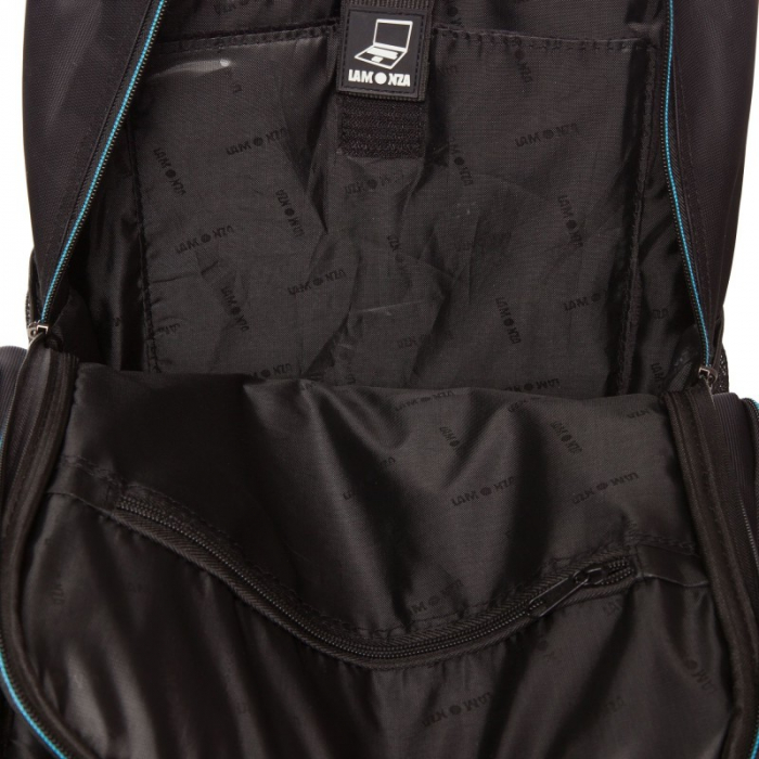Rucsac de laptop din material textil, Lamonza, Toledo 15 inch, Negru/ Albastru [3]