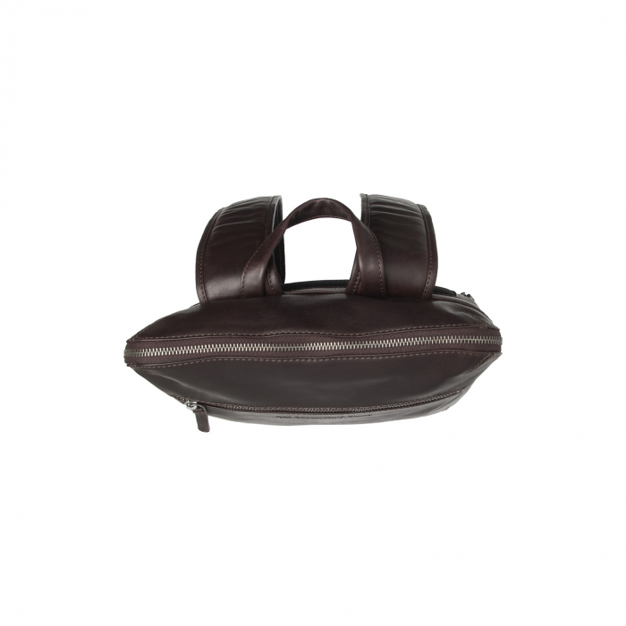 Rucsac de laptop din piele naturala, The Chesterfield Brand, Filmore, Maro inchis [3]