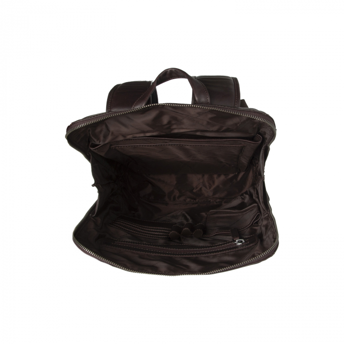 Rucsac de laptop din piele naturala, The Chesterfield Brand, Filmore, Maro inchis [4]