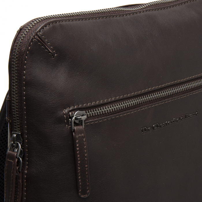 Rucsac de laptop din piele naturala, The Chesterfield Brand, Filmore, Maro inchis [2]