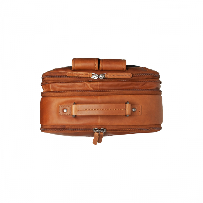 Rucsac de laptop din piele naturala, The Chesterfield brand, Jamaica, Maro coniac [5]