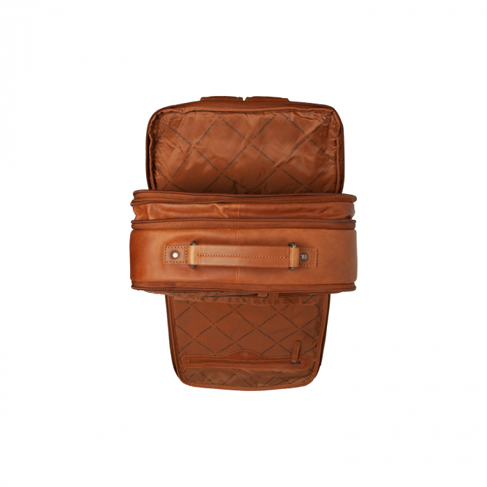 Rucsac de laptop din piele naturala, The Chesterfield brand, Jamaica, Maro coniac [6]