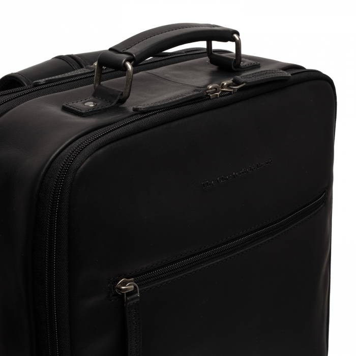 Rucsac de laptop din piele naturala, The Chesterfield brand, Jamaica, Negru [4]