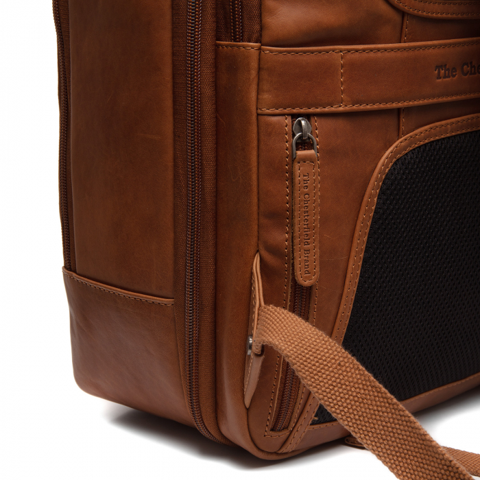 Rucsac de laptop din piele naturala, The Chesterfield brand, Jamaica, Maro coniac [8]
