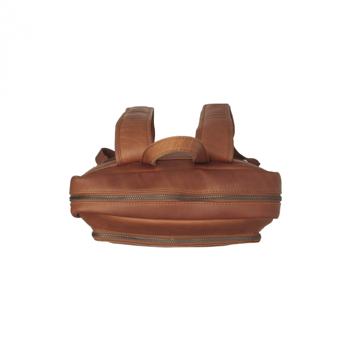 Rucsac de laptop din piele naturala, The Chesterfield Brand, Jasper, Maro coniac [3]