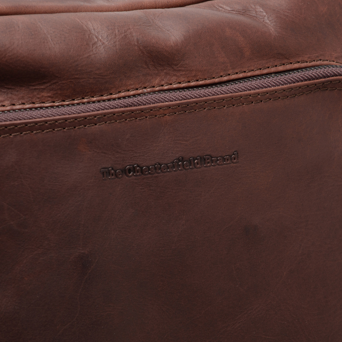 Rucsac de laptop din piele naturala, The Chesterfield Brand, Jasper, Maro inchis [2]