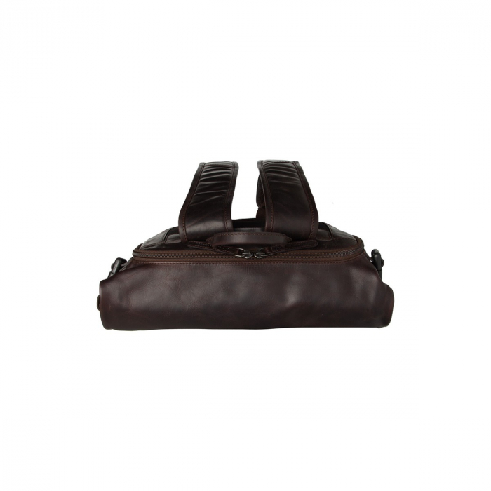 Rucsac din piele naturala, The Chesterfield Brand, Mazara unisex, Maro inchis [5]