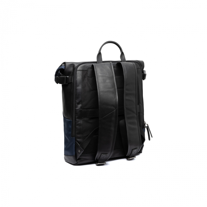Rucsac din piele si nylon, The Chesterfield Brand, Bornholm, Bleumarin [6]