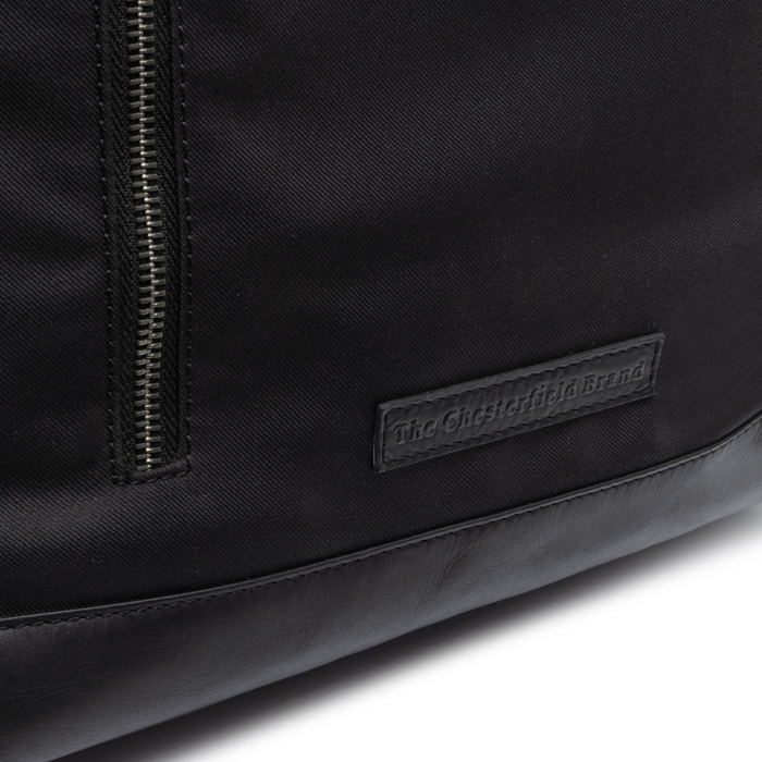 Rucsac din piele si nylon, The Chesterfield Brand, Bornholm, Negru [3]