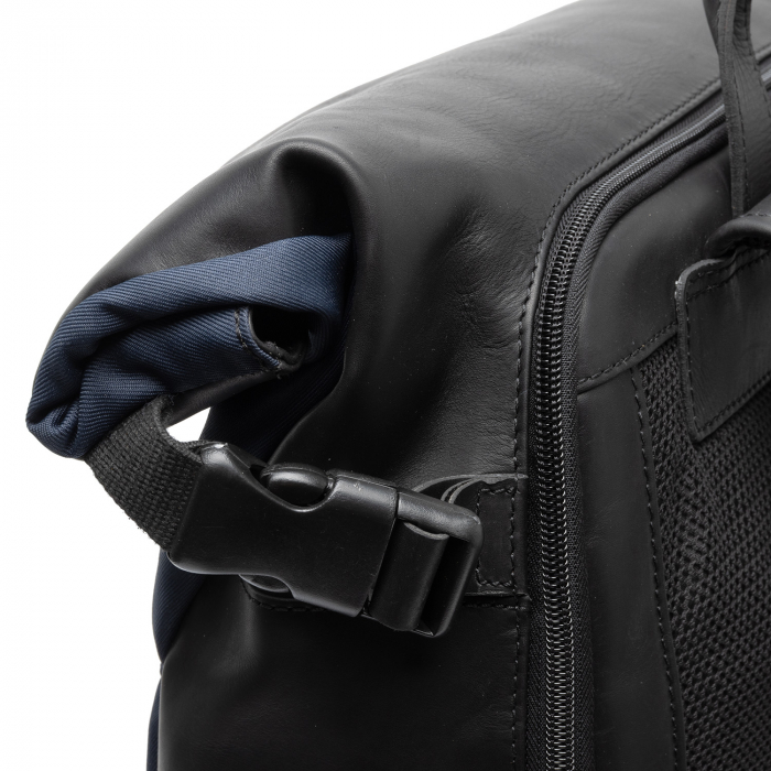 Rucsac din piele si nylon, The Chesterfield Brand, Bornholm, Bleumarin [3]