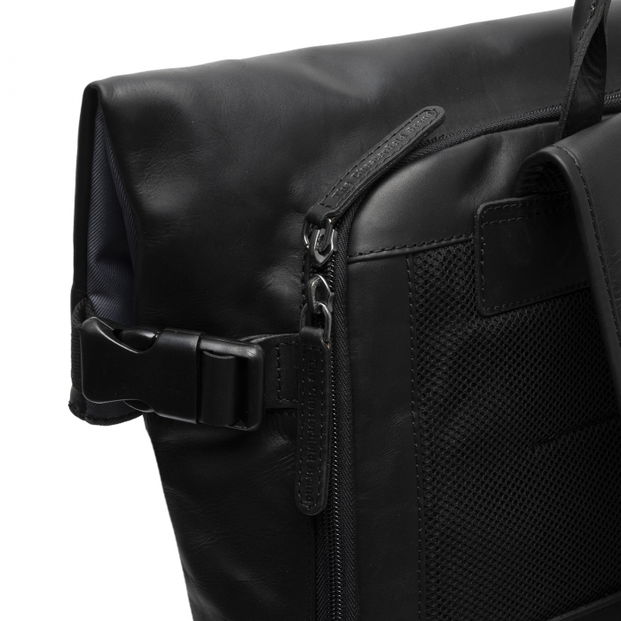 Rucsac din piele si nylon, The Chesterfield Brand, Bornholm, Gri [5]