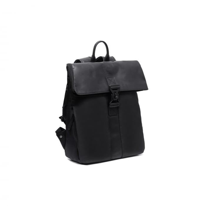 Rucsac din piele si nylon, The Chesterfield Brand, Trondheim, Negru [3]