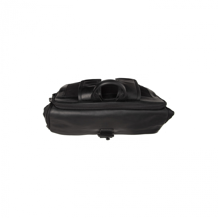 Rucsac din piele si nylon, The Chesterfield Brand, Trondheim, Negru [6]