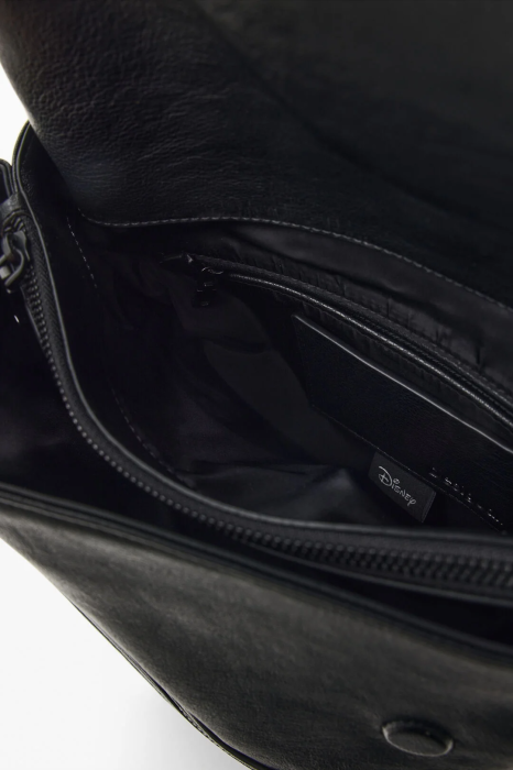 Rucsac  Disney mediu de dama Desigual, cu imprimeu, seria Mickey Face Hampton, Negru [4]