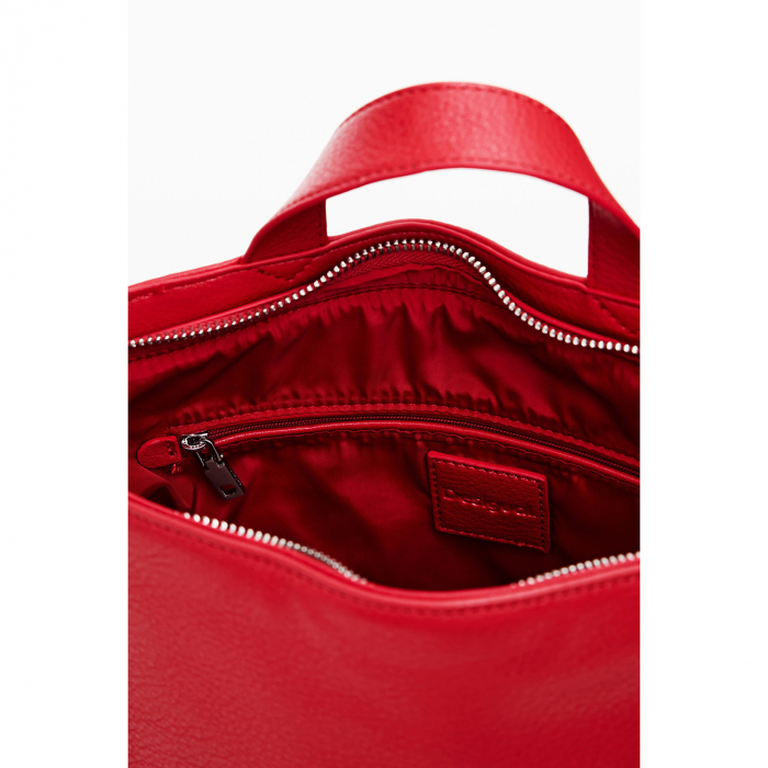 Rucsac/geanta de umar 2 in 1, dama, Desigual, seria Half logo, Rosu [2]