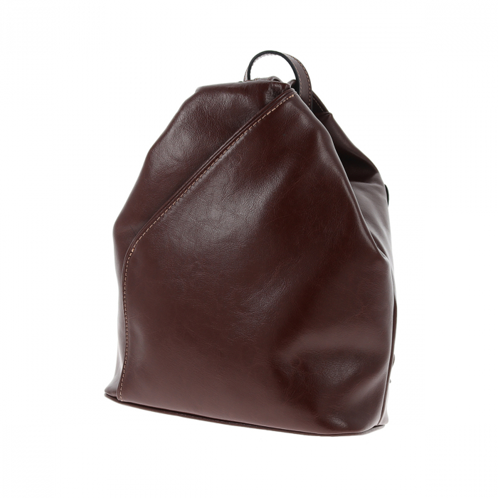 Rucsac/geanta dama din piele naturala fina, model 133, Maro coniac [6]