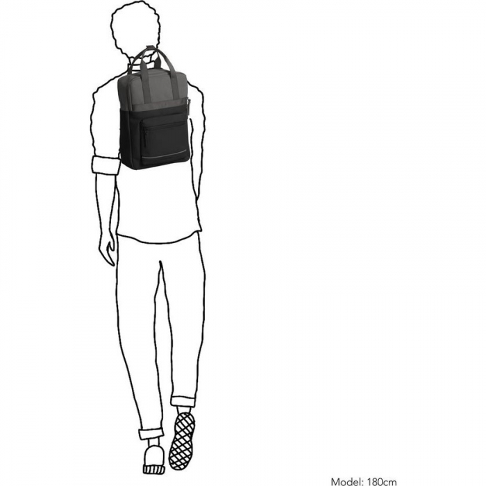 Rucsac impermeabil, Daniel Ray, seria Chesapeake, Negru / Gri [3]