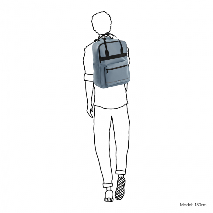 Rucsac impermeabil, universal, laptop 15,4 inch, Daniel Ray, seria Birmingham, Azur [3]