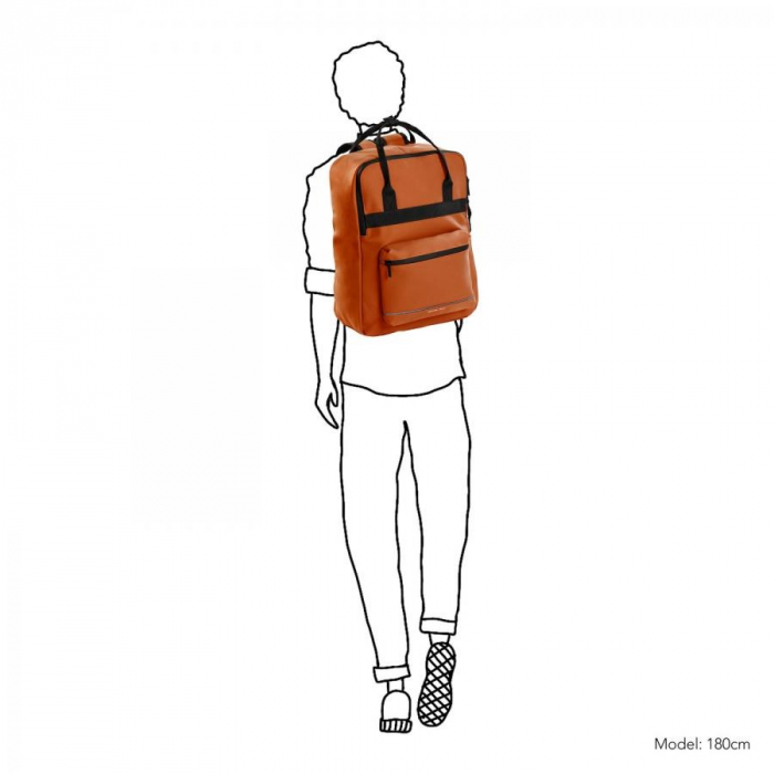 Rucsac impermeabil, universal, laptop 15,4 inch, Daniel Ray, seria Birmingham, Portocaliu [2]